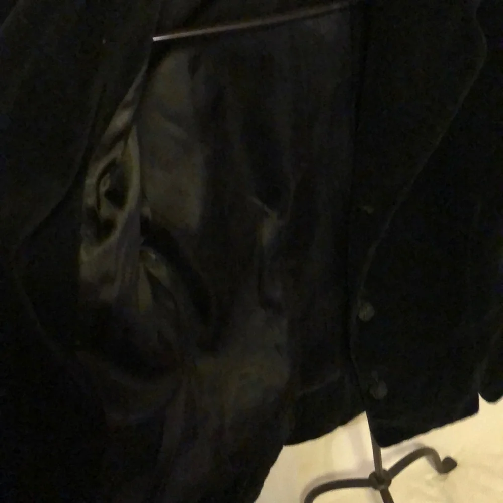 Esprit black 100% cotton velvet blazer w buttons